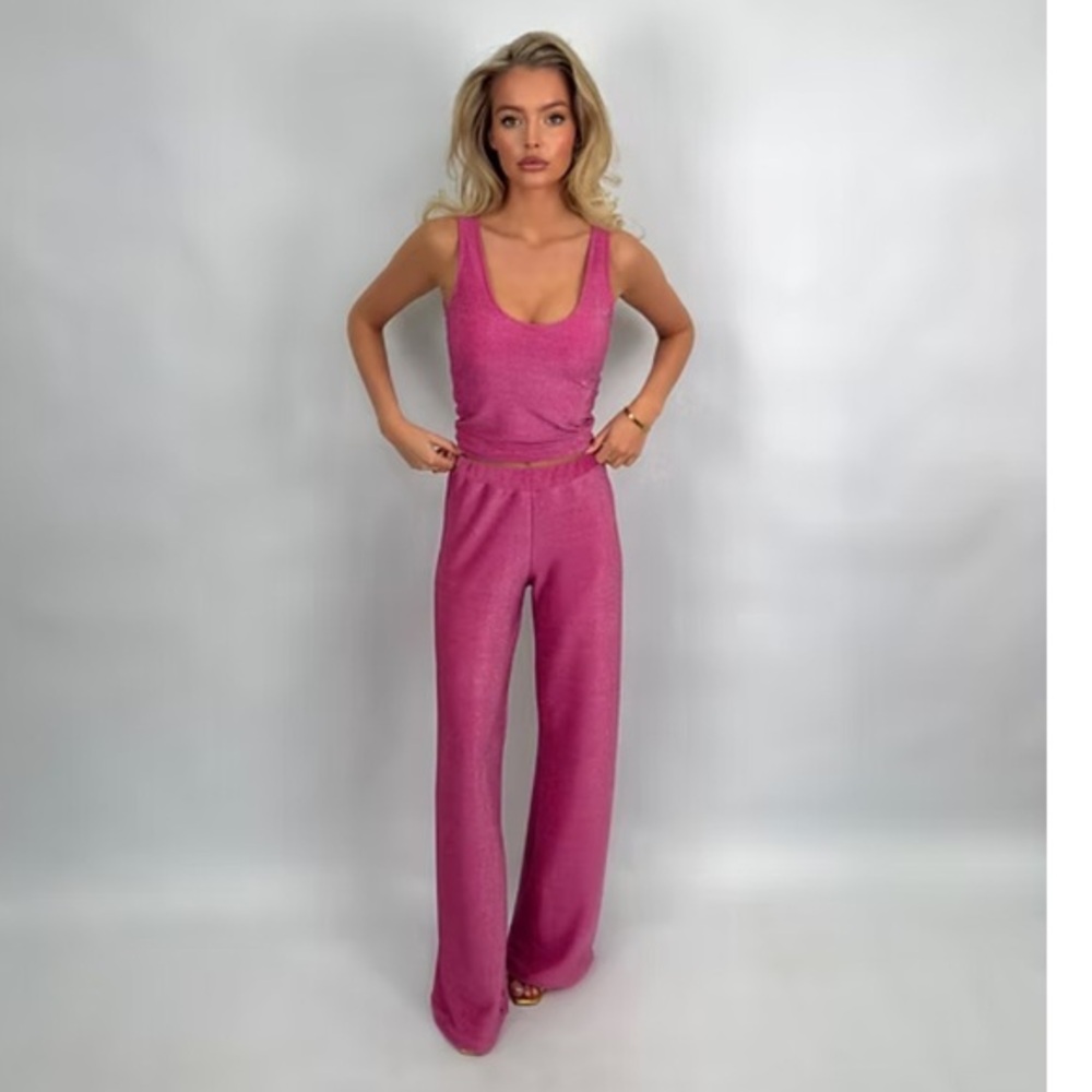 Chic Fuchsia Sleeveless Jumpsuit